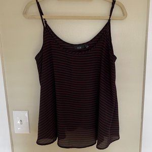 Apt. 9 Flowy Striped Tank Top | Size XL